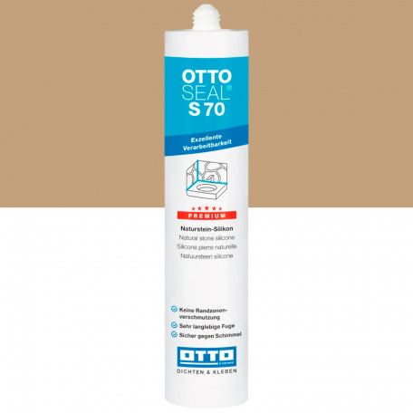 Силіконовий герметик OTTOSEAL S70 C10 бежева Багами, 310 мл (1901400000010)