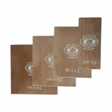 Профессиональный набор японских шпателей OLEJNIK 50мм/86мм/100мм/110мм x 0,3мм. из нержавеющей стали, гибкие лезвия, заостренные и скругленные углы (SZPH-G3Z)