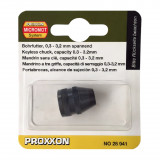 Трьохкулачний сталевий патрон Proxxon, без ключа, 0,3 - 3,2 мм (28941)