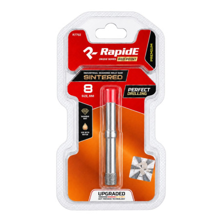 Алмазна коронка RapidE RED POINT SINTERED, 8 мм (R7702)