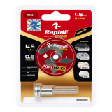 Алмазный диск, RapidE RED POINT MINIMAXX, цельнопеченный, для гравера с держателем, 45x0,6 мм. (R9224)