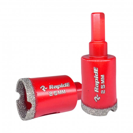 Коронка алмазная вакуумного спекания RapidE Red Point EVO 25мм под дрель (RED-025)