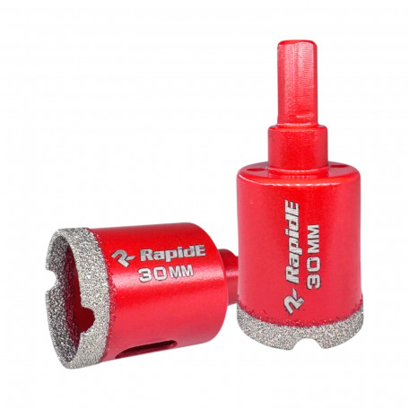 Коронка алмазная вакуумного спекания RapidE Red Point EVO 30мм под дрель (RED-030)