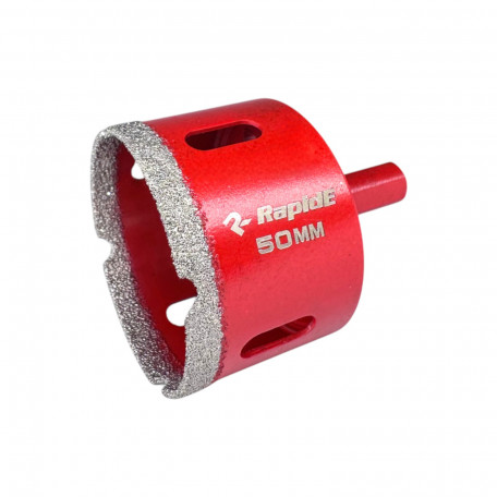 Коронка алмазная вакуумного спекания RapidE Red Point EVO 50мм под дрель (RED-050)