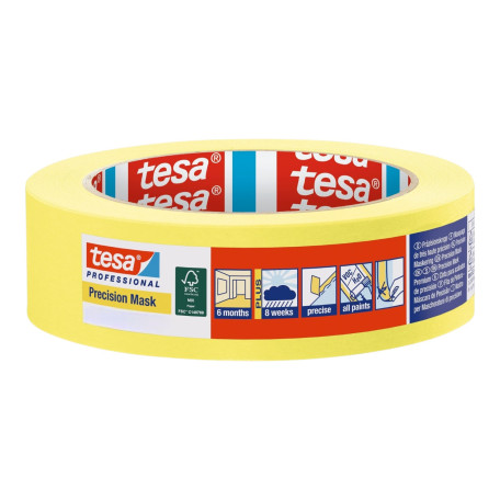Малярная лента TESA Precision Mask 4 х 30м х 30мм 10/1 (t04344-00122-00)
