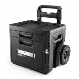 Скринька для інструментів ToughBuilt StackTech Rolling Locking Box з 2-ма висувними ящиками (TB-B1-D-R92)