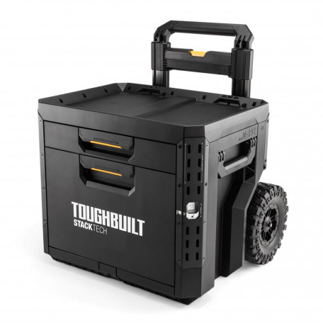 Скринька для інструментів ToughBuilt StackTech Rolling Locking Box з 2-ма висувними ящиками (TB-B1-D-R92)