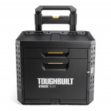 Скринька для інструментів ToughBuilt StackTech Rolling Locking Box з 2-ма висувними ящиками (TB-B1-D-R92)