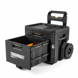 Скринька для інструментів ToughBuilt StackTech Rolling Locking Box з 2-ма висувними ящиками (TB-B1-D-R92)