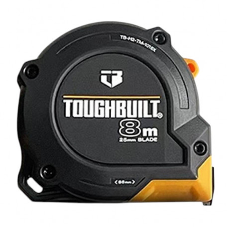 Високоточна будівельна рулетка ToughBuilt 8м (TB-H2-TM-1018X)