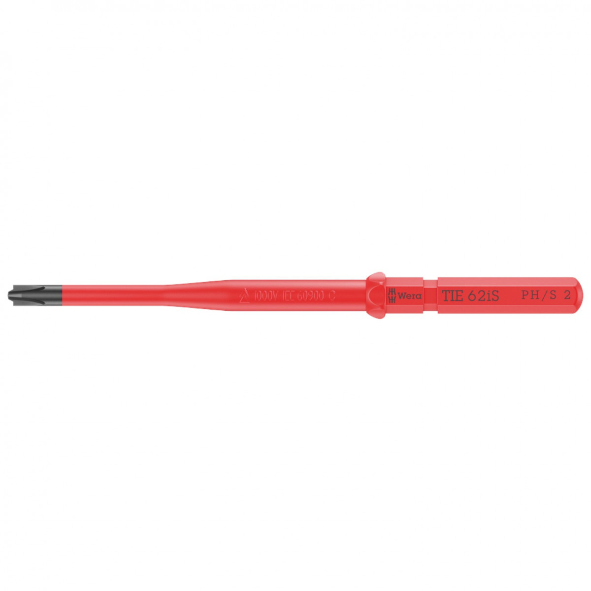 Сменная диэлектрическая насадка WERA Kraftform Kompakt VDE 62iS TIE Slim PH/S #2, (05006517001)