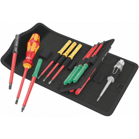 Отвертка с сменными насадками WERA Kraftform Kompakt VDE 16 Universal 1 TIE (05006607001)