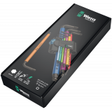 Набор Г-образных ключей WERA, 950/9 Hex-Plus Multicolour HF 1, метрических, с фиксирующей функцией (05022210001)