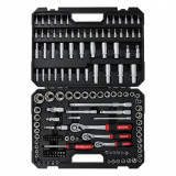 Набір інструментів Wurth з тріскачками, 1/4+3/8+1/2, 154 предмети, в кейсі, REDSTRIPE (5763100154)