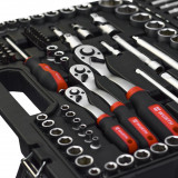 Набір інструментів Wurth з тріскачками, 1/4+3/8+1/2, 154 предмети, в кейсі, REDSTRIPE (5763100154)