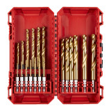 Набір свердл по металу RedHEX HSS-G TiN 2-10мм (19 шт) PACKOUT (4932493866)