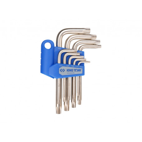 Набор Torx 9 од. шестигранників (Т10-Т50) з отвором Г-подібних в холдері