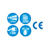 Переносний прожектор із ручкою 3000 lumen COB LED KING TONY