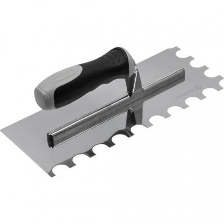 Зубчаcтий шпатель Rollingdog зуб (напівколо), 280х115мм, серія Professional (50145)
