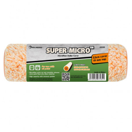 Валик Rollingdog SUPER-MICRO 230мм, ворс 19мм, микрофибра (00358)