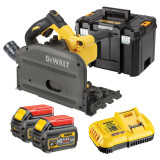 Пила дискова занурювальна акумуляторна DeWALT 54В, 165x20 мм (DCS520T2)