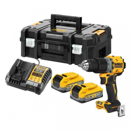 Дриль-шуруповерт акумуляторний безщітковий ударний DeWALT (DCD805S2T)
