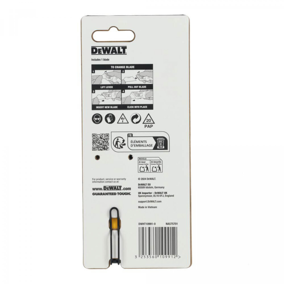 Нож складной с фиксированным лезвием для отделочных работ DeWALT (DWHT10991-0) Нож складной с фиксированным лезвием для отделочных работ DeWALT (DWHT10991-0)