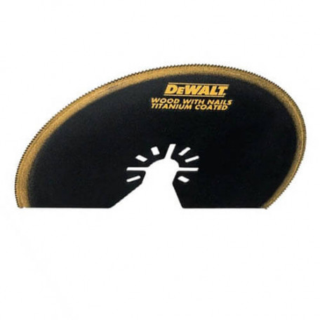 Насадка пиляльна сегментована DeWALT Titanium Semi-Circle для різання деревини з цвяхами, 100 мм (DT20709)