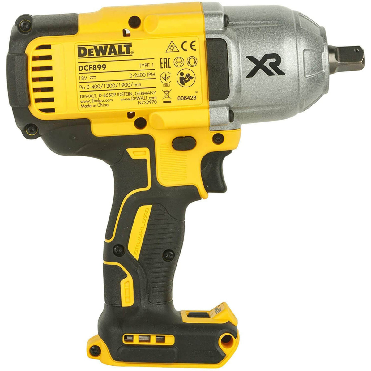 Гайковерт ударный аккумуляторный бесщеточный DeWALT 950 Hм (DCF899N) Гайковерт ударный аккумуляторный бесщеточный DeWALT 950 Hм (DCF899N)