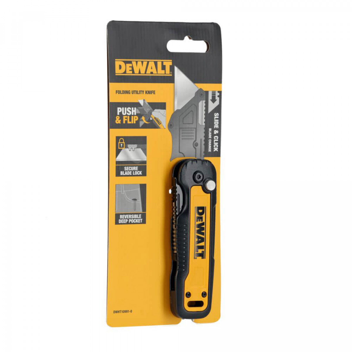 Нож складной с фиксированным лезвием для отделочных работ DeWALT (DWHT10991-0) Нож складной с фиксированным лезвием для отделочных работ DeWALT (DWHT10991-0)