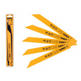 Полотно пильне біметалічне для металу DeWALT 203 мм, 18 TPI, 5 шт (DT2354)