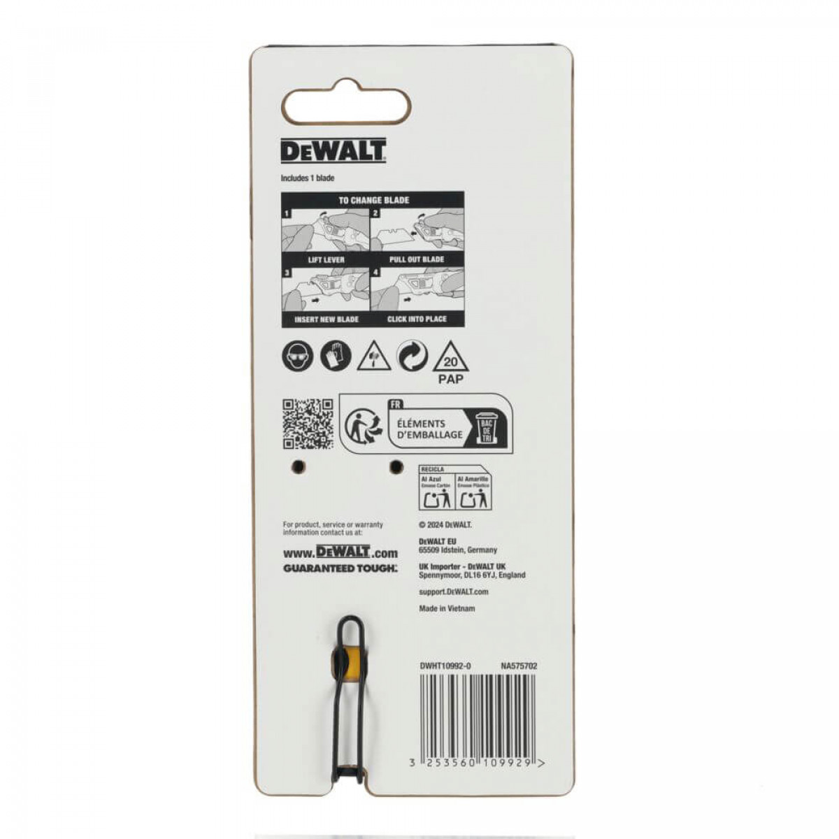 Нож складной с фиксированным лезвием для отделочных работ DeWALT (DWHT10992-0) Нож складной с фиксированным лезвием для отделочных работ DeWALT (DWHT10992-0)