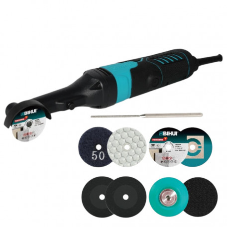 Кутова міні-шліфувальна машина BIHUI Corner 100Вт з оснасткою (AGMN100-plus)
