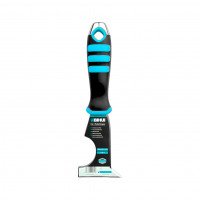 Скребок-шпатель BIHUI QVI з нержавіючої сталі з прогумованою ручкою 65мм (PTT5N1)