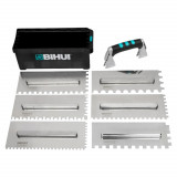 Набір зубчатих шпателів BIHUI COMBO з нержавіючої сталі, 8 предметів (PTSJH8)