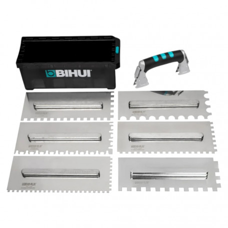 Набір зубчатих шпателів BIHUI COMBO з нержавіючої сталі, 8 предметів (PTSJH8)