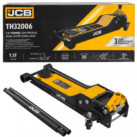 Домкрат підкатний гідравлічний 1,5т JCB Tools JCB-TH32006 (56954)