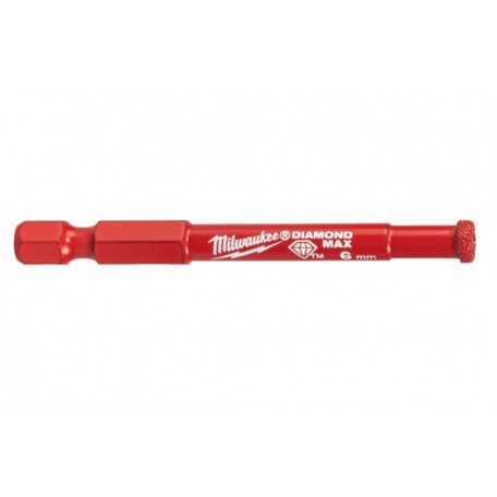 Алмазная коронка MILWAUKEE Diamond Plus/Max, Ø6,0 мм (1/4 Hex) (с водой) (4932498342)