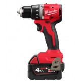 Дрель-шуруповёрт аккумуляторная бесщёточная MILWAUKEE M18 BLDDRC-402С (60Нм) (ЗУ+2акк.Х4Ач+кейс)