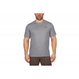 Футболка MILWAUKEE WWSSG-XXL, дышащая, с коротким рукавом, серая, (размер XXL)