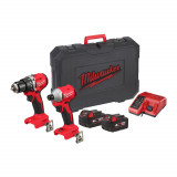 Набор из 2 инструментов аккумуляторных бесщеточных MILWAUKEE M18 BLCPP2A-402C (M18 BLPDRC, BLIDRC) (4933492827)