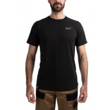 Футболка MILWAUKEE, HTSS легкая с коротким рукавом, черная, (размер XXL) (4932492967)