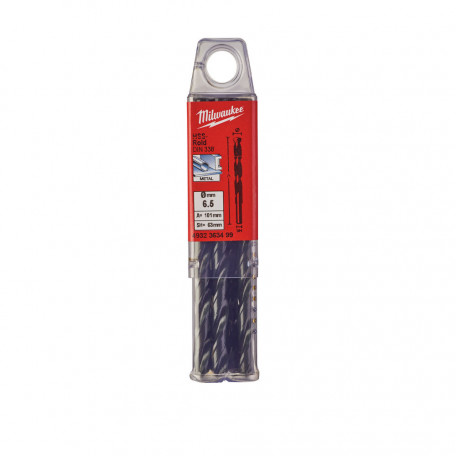 Сверло по металлу MILWAUKEE HSS-R, DIN338, Ø6,5х101х63мм, (10 шт.) (4932363499)