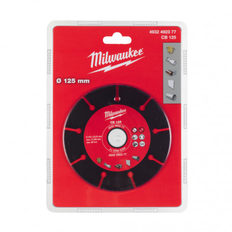Диск абразивний сегментований MILWAUKEE CB125, Ø125мм (4932492377)