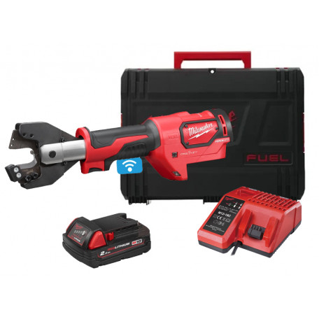 Кабелерез гидравлический аккумуляторный MILWAUKEE M18 ONEHCC-201C ACSR (ЗУ+2акк.Х2Ач+кейс)