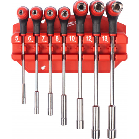 Набор Г-образных Ключей с Шестигранными Головками MILWAUKEE с Комфортной Ручкой (7 шт.) (4932498704)