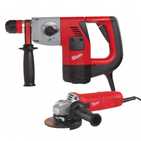 Набір інструментів MILWAUKEE, перфоратор PLH32XE + шліфмашина AG10-115EK (4933471754)