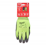 Перчатки Hi-Vis сигнальные MILWAUKEE, с сопротивлением порезам 4/D уровня, размер 10/XL