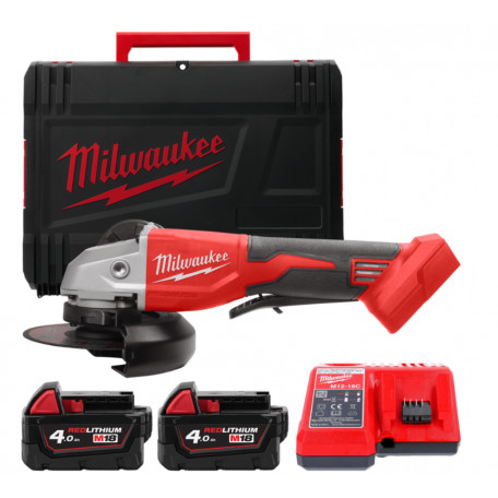Шліфмашина кутова - болгарка акумуляторна безщіткова MILWAUKEE M18 BLSAG125XPD-402X діаметр 125мм