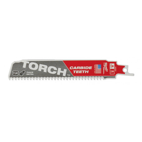 Полотно для сабельных пил MILWAUKEE TORCH CARBIDE, 150х3,1мм, (металл) (48475201)